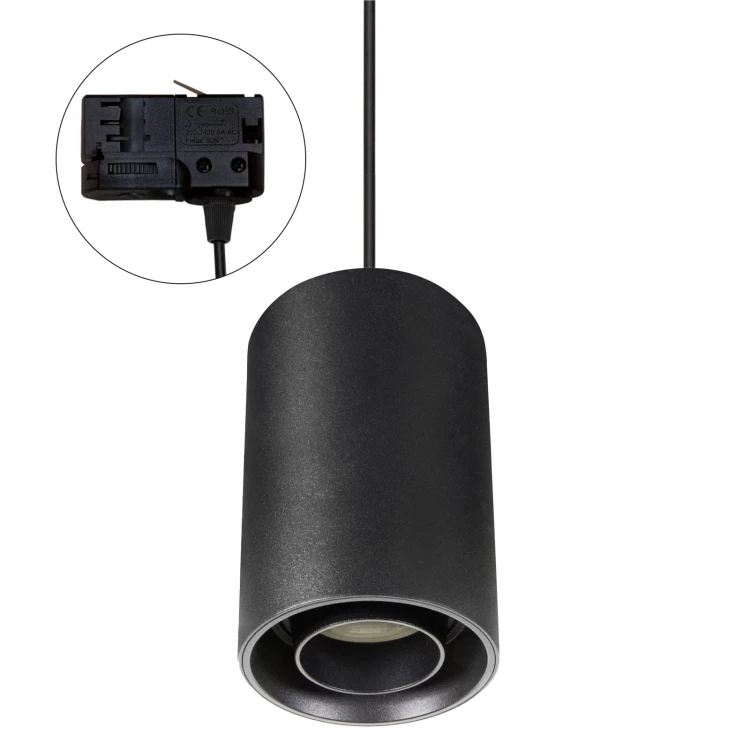 CHLOE GU10 SPOT Natynkowa GU10 250V IP20 80x130mm Czarny Okrągła ruchoma TRACK SLIP004007_TRACK SPECTRUM LED