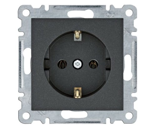 lumina Gniazdo SCHUKO, czarny WL1053 Intense Passion Soul HAGER POLO