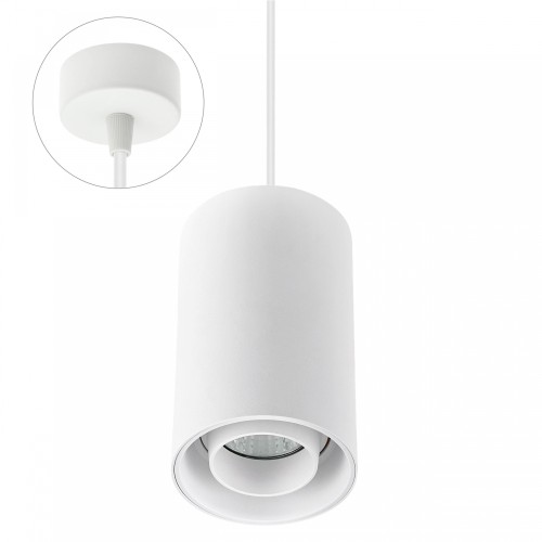 CHLOE GU10 SPOT Natynkowa GU10 250V IP20 80x130mm Biały Okrągła ruchoma Zwieszana Baza SLIP004008_ZW SPECTRUM LED