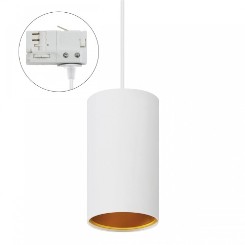 CHLOE GU10 Natynkowa GU10 250V IP20 70x128mm Biały Złoty tuba nieruchoma TRACK SLIP005001_TRACK SPECTRUM LED