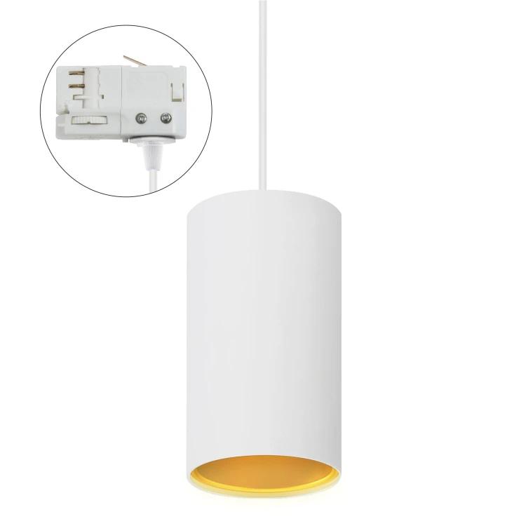 CHLOE GU10 Natynkowa GU10 250V IP20 70x128mm Biały Złoty tuba nieruchoma TRACK SLIP005001_TRACK SPECTRUM LED