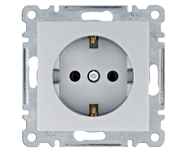 lumina Gniazdo SCHUKO, srebrny WL1052 Intense Passion Soul HAGER POLO