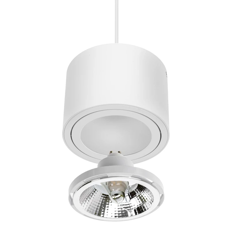 CHLOE AR111 Zwieszana GU10 250V IP20 139x100mm Biały Okrągła ruchoma baza Okrągła SLIP005012_ZWIS SPECTRUM LED