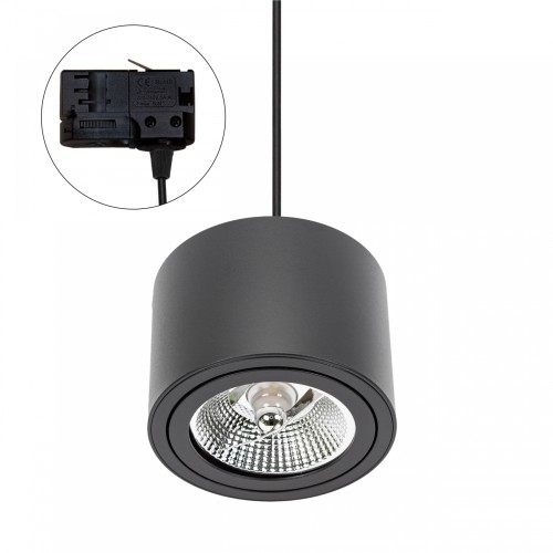 CHLOE AR111 Natynkowa GU10 250V IP20 139x100mm Czarny Okrągła ruchoma TRACK SLIP005013_TRACK SPECTRUM LED