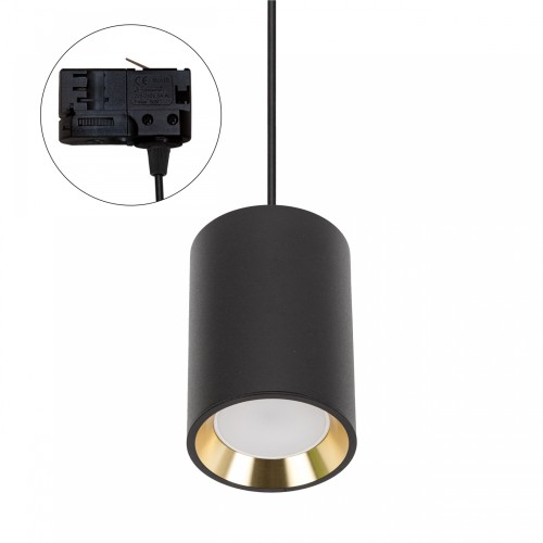 CHLOE GU10 MINI Natynkowa GU10 250V IP20 70x100mm Czarny, Środek Złoty Okrągła TRACK SLIP005016_TRACK SPECTRUM LED