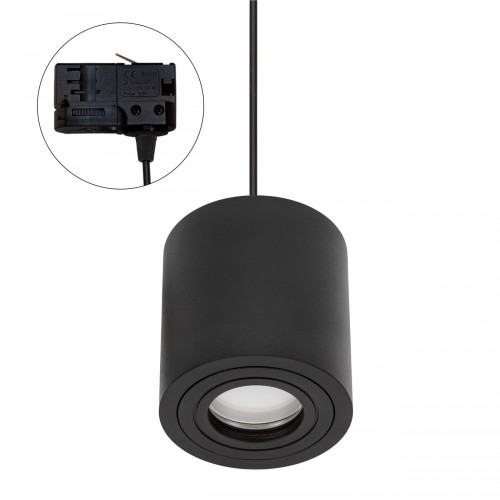 CHLOE GU10 Natynkowa GU10 250V IP20 90x97mm Czarny Okrągła nieruchoma TRACK SLIP005034_TRACK SPECTRUM LED
