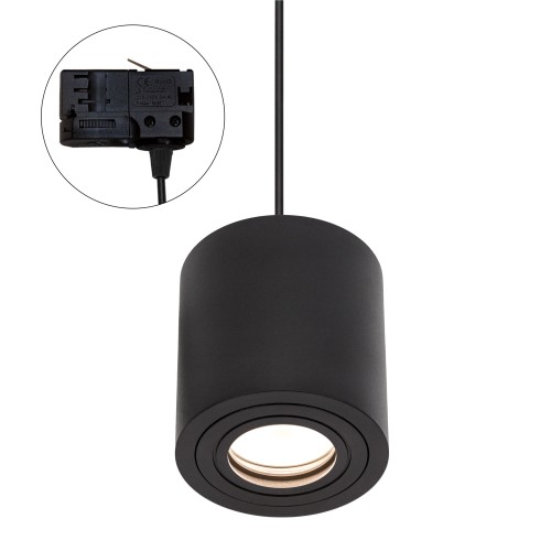 CHLOE GU10 Natynkowa GU10 250V IP20 90x97mm Czarny Okrągła nieruchoma TRACK SLIP005034_TRACK SPECTRUM LED