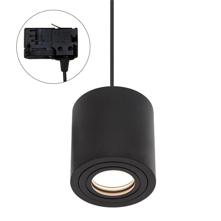 CHLOE GU10 Natynkowa GU10 250V IP20 90x97mm Czarny Okrągła nieruchoma TRACK SLIP005034_TRACK SPECTRUM LED