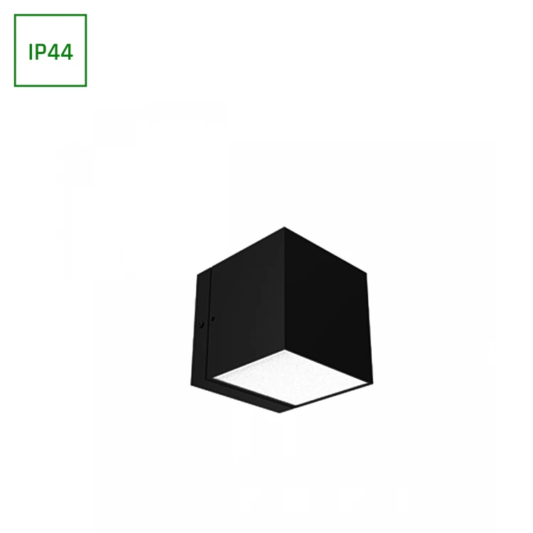 TORRE SQUARE GU10 230V IP44 80X90X101mm Czarny Kwadratowa Elewacyjna SLIP007020 SPECTRUM LED
