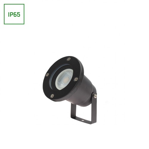 FLORI GU10 ALU 250V IP65 98x150mm Czarna wbijana, ruchoma SLIP012012 SPECTRUM LED