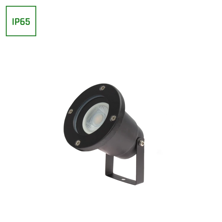 FLORI GU10 ALU 250V IP65 98x150mm Czarna wbijana, ruchoma SLIP012012 SPECTRUM LED