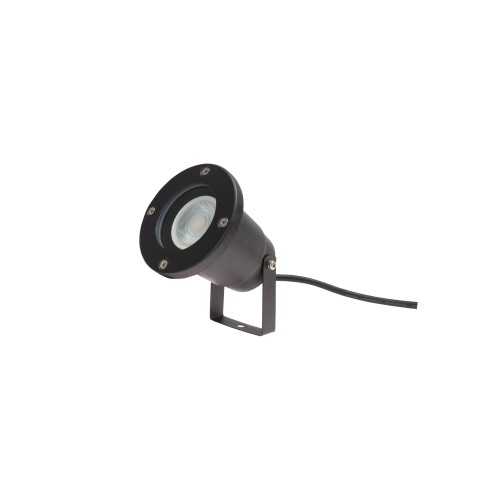 FLORI GU10 ALU 250V IP65 98x150mm Czarna wbijana, ruchoma SLIP012012 SPECTRUM LED