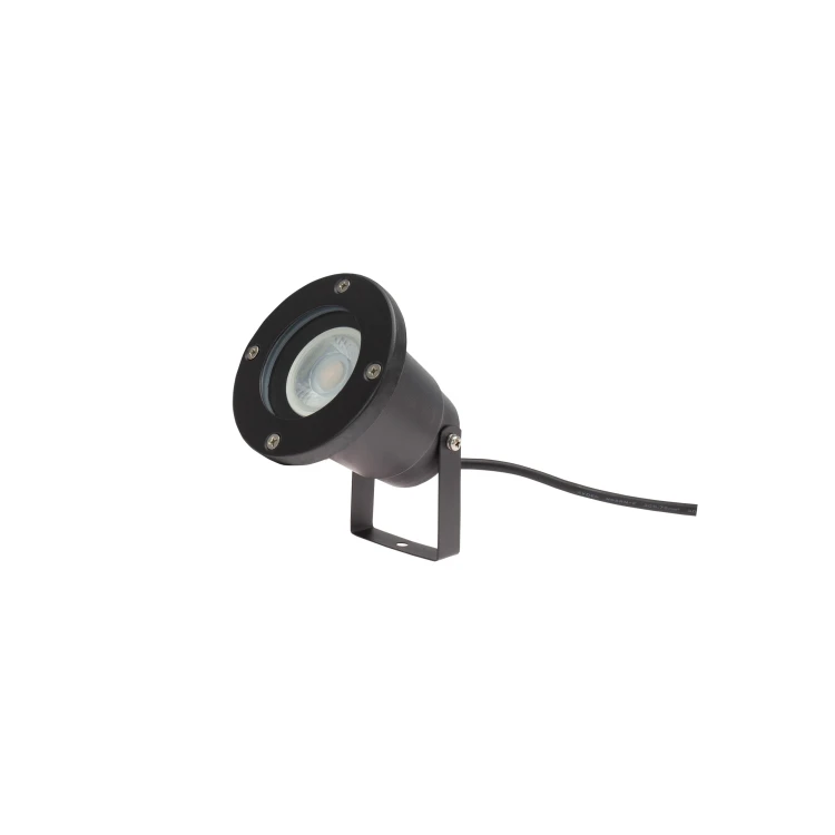 FLORI GU10 ALU 250V IP65 98x150mm Czarna wbijana, ruchoma SLIP012012 SPECTRUM LED