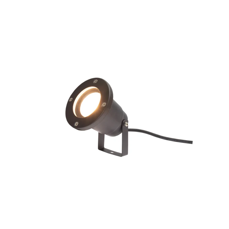 FLORI GU10 ALU 250V IP65 98x150mm Czarna wbijana, ruchoma SLIP012012 SPECTRUM LED