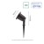 FLORI GU10 ALU 250V IP65 98x150mm Czarna wbijana, ruchoma SLIP012012 SPECTRUM LED