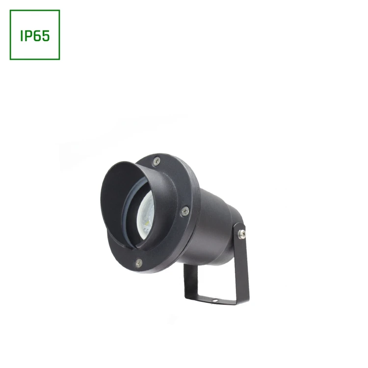 FLORI GU10 ALU ANGLE 250V IP65 98x185mm Czarna wbijana, ruchoma SLIP012014 SPECTRUM LED