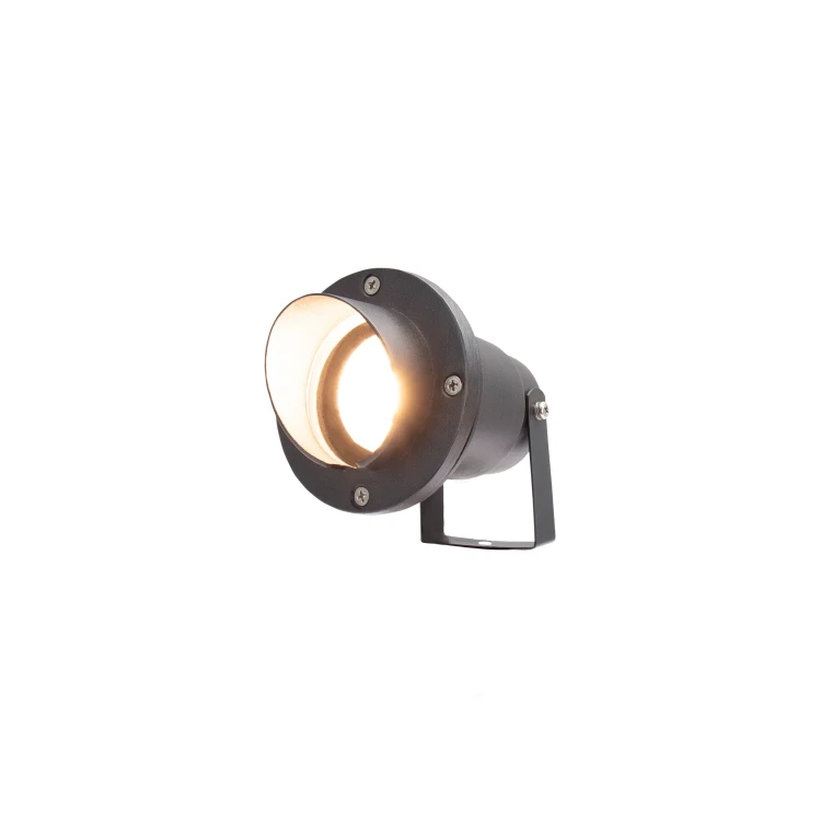 FLORI GU10 ALU ANGLE 250V IP65 98x185mm Czarna wbijana, ruchoma SLIP012014 SPECTRUM LED