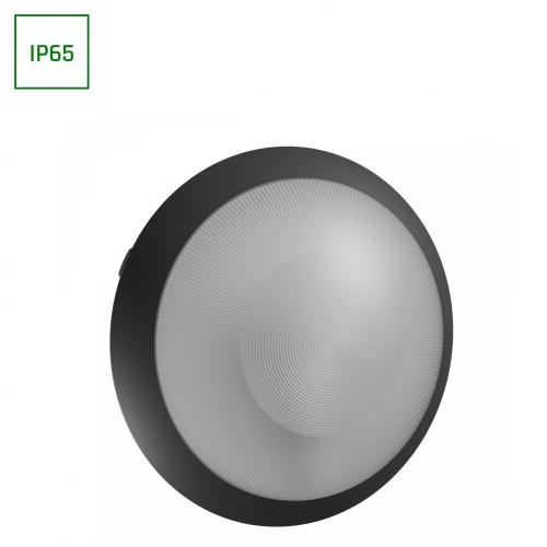 NYMPHEA OMNI BLACK SENSE E27 230V IP65 IK08 FI300X90mm Czarny Okrągła Czujnik Ruchu SLIP031054 SPECTRUM LED