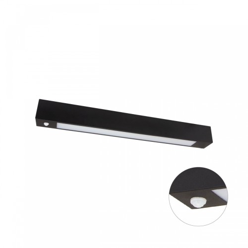 ALLDAY LED TUBE 600 250V 635X65X70mm Czarny Czujnik Ruchu PIR WOJ+06780 SPECTRUM LED