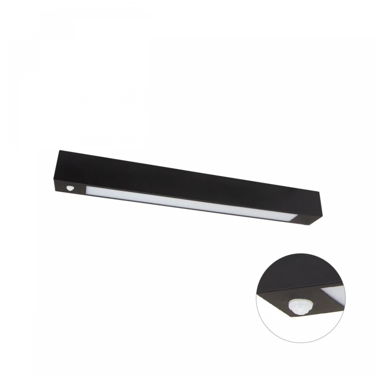 ALLDAY LED TUBE 600 250V 635X65X70mm Czarny Czujnik Ruchu PIR WOJ+06780 SPECTRUM LED