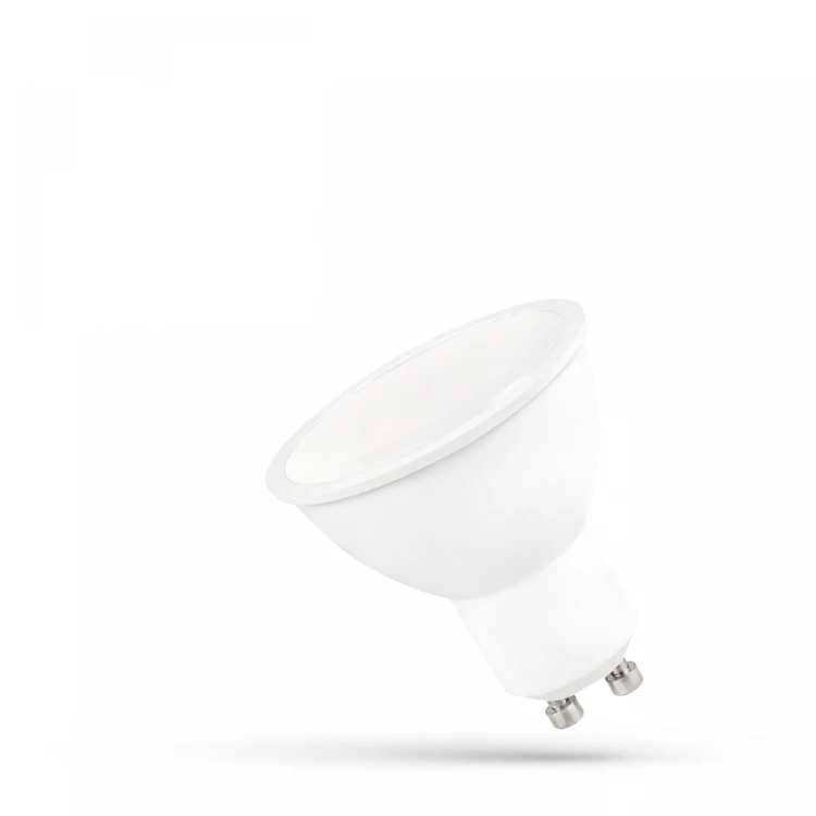LED GU10 230V 9W SMD CW z Mleczną Szybką Biała WOJ+13257_9 SPECTRUM LED