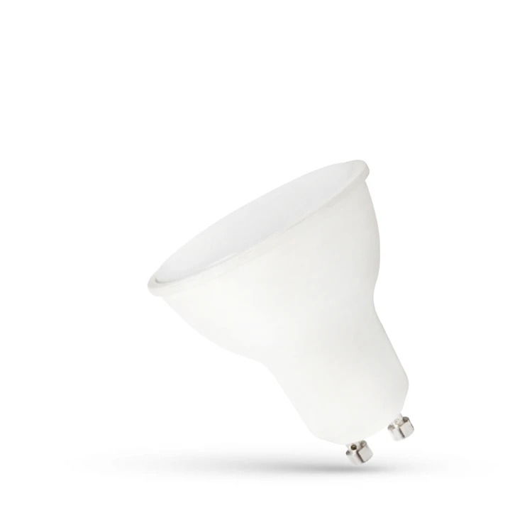 LED GU10 230V 9W SMD NW z Mleczną Szybką biała WOJ+14719 SPECTRUM LED