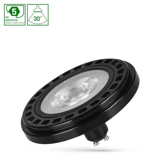 LED AR111 GU10 230V 20W COB 30ST NW RA90 PREMIUM Czarny 5 Lat Gwarancji WOJ+16897 SPECTRUM LED