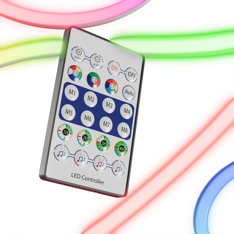 Zestaw Pasek NEON FLEX 5V 30LED 1W/m RGB digital pixel chasing IP54 2LATA 5m roll WOJ+22971_ROLL SPECTRUM LED
