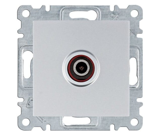 lumina Gniazdo pojedyncze TV dla instalacji indywidualnych srebrny WL3212 Intense Passion Soul HAGER POLO