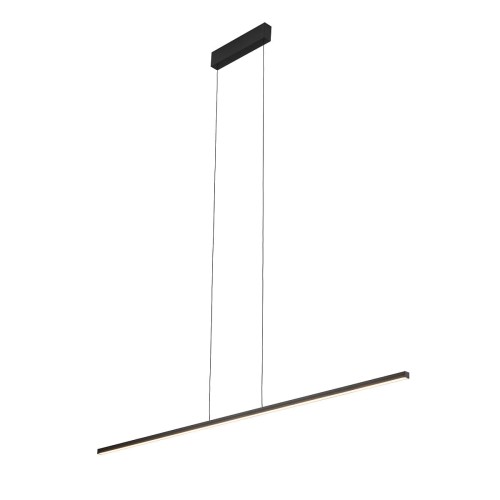 Lampa liniowa wisząca BAR LED M 3000K 24W 10364 NOWODVORSKI Lighting 150cm Loft nowoczesna sufitowa oświetleniowa zwis do biura nad biurko stół czarna czarny Inspiracje Premium