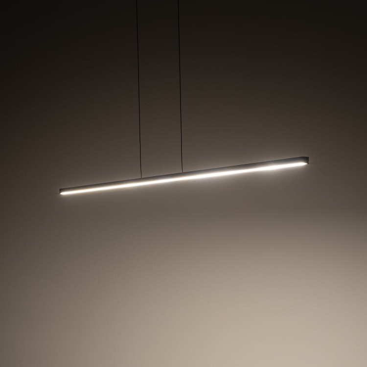Lampa liniowa wisząca BAR LED M 3000K 24W 10364 NOWODVORSKI Lighting 150cm Loft nowoczesna sufitowa oświetleniowa zwis do biura nad biurko stół czarna czarny Inspiracje Premium
