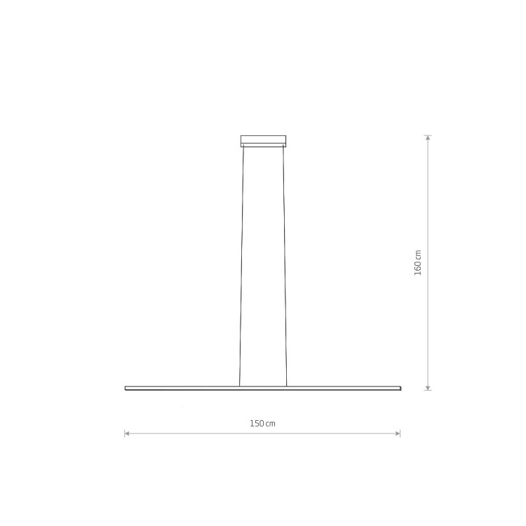 Lampa liniowa wisząca BAR LED M 3000K 24W 10364 NOWODVORSKI Lighting 150cm Loft nowoczesna sufitowa oświetleniowa zwis do biura nad biurko stół czarna czarny Inspiracje Premium
