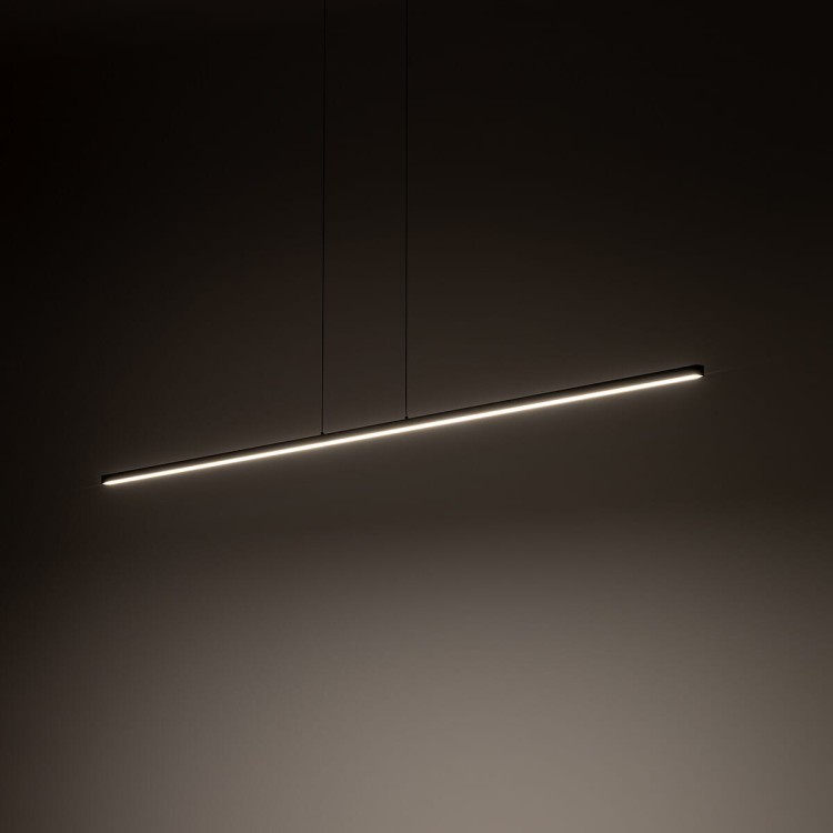Lampa liniowa wisząca BAR LED L 3000K 27W 10365 NOWODVORSKI Lighting 180cm Loft nowoczesna sufitowa oświetleniowa zwis do biura nad biurko stół czarna czarny Inspiracje Premium