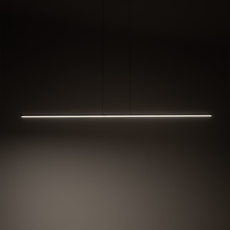 Lampa liniowa wisząca BAR LED L 3000K 27W 10365 NOWODVORSKI Lighting 180cm Loft nowoczesna sufitowa oświetleniowa zwis do biura nad biurko stół czarna czarny Inspiracje Premium