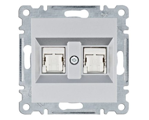 lumina Gniazdo komputerowe podwójne RJ45 kat.6 FTP, srebrny WL2182 Intense Passion Soul HAGER POLO