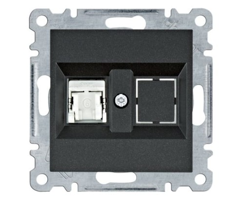 lumina Gniazdo komputerowe pojedyczne RJ45 kat.6 FTP, czarny WL2173 Intense Passion Soul HAGER POLO