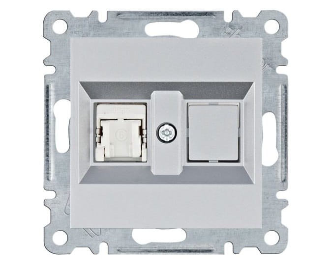 lumina Gniazdo komputerowe pojedyczne RJ45 kat.6 FTP, srebrny WL2172 Intense Passion Soul HAGER POLO
