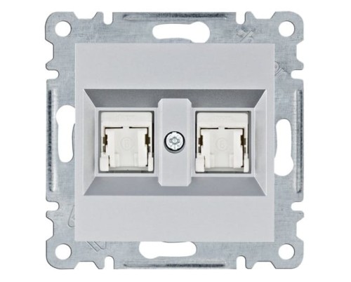 lumina Gniazdo komputerowe podwójne RJ45 kat.6 UTP, srebrny WL2162 Intense Passion Soul HAGER POLO