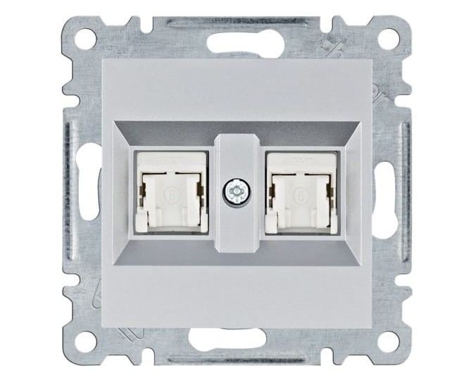 lumina Gniazdo komputerowe podwójne RJ45 kat.6 UTP, srebrny WL2162 Intense Passion Soul HAGER POLO
