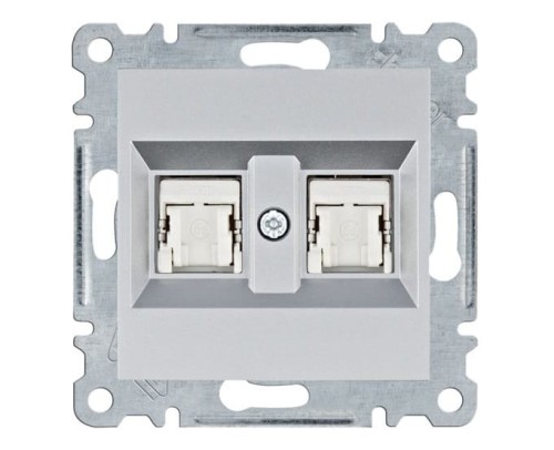 lumina Gniazdo komputerowe podwójne RJ45 kat.5e FTP, srebrny WL2142 Intense Passion Soul HAGER POLO