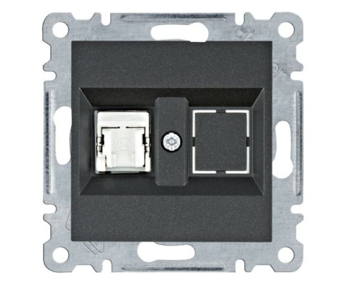 lumina Gniazdo komputerowe pojedyczne RJ45 kat.5e FTP, czarny WL2133 Intense Passion Soul HAGER POLO