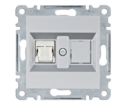 lumina Gniazdo komputerowe pojedyczne RJ45 kat.5e FTP, srebrny WL2132 Intense Passion Soul HAGER POLO
