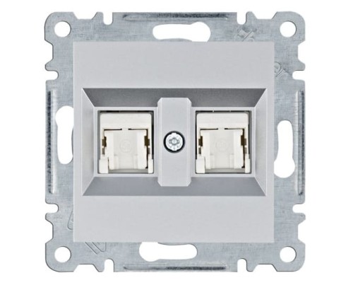 lumina Gniazdo komputerowe podwójne RJ45 kat.5e UTP, srebrny WL2122 Intense Passion Soul HAGER POLO