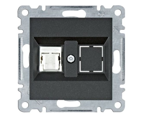 lumina Gniazdo komputerowe pojedyncze RJ45 kat.5e UTP, czarny WL2113 Intense Passion Soul HAGER POLO