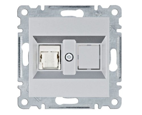 lumina Gniazdo komputerowe pojedyncze RJ45 kat.5e UTP, srebrny WL2112 Intense Passion Soul HAGER POLO