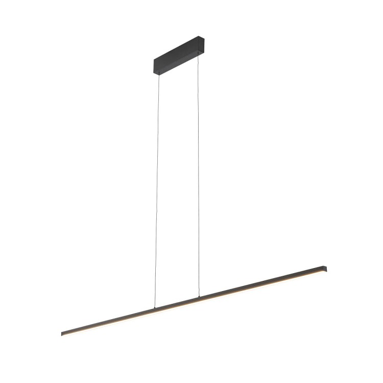 Lampa liniowa wisząca BAR LED S 3000K 21W 10363 NOWODVORSKI Lighting 120cm Loft nowoczesna sufitowa oświetleniowa zwis do biura nad biurko stół czarna czarny Inspiracje Premium