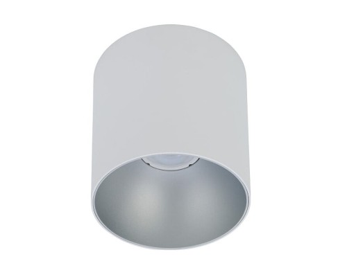 Natynkowa oprawa sufitowa lampa punktowa POINT TONE WHITE/SILVER 8220 NOWODVORSKI Lighting GU10 spot natynkowa nowoczesna oświetleniowa biała biało srebrna Inspiracje Premium