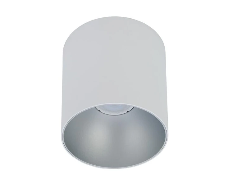Natynkowa oprawa sufitowa lampa punktowa POINT TONE WHITE/SILVER 8220 NOWODVORSKI Lighting GU10 spot natynkowa nowoczesna oświetleniowa biała biało srebrna Inspiracje Premium