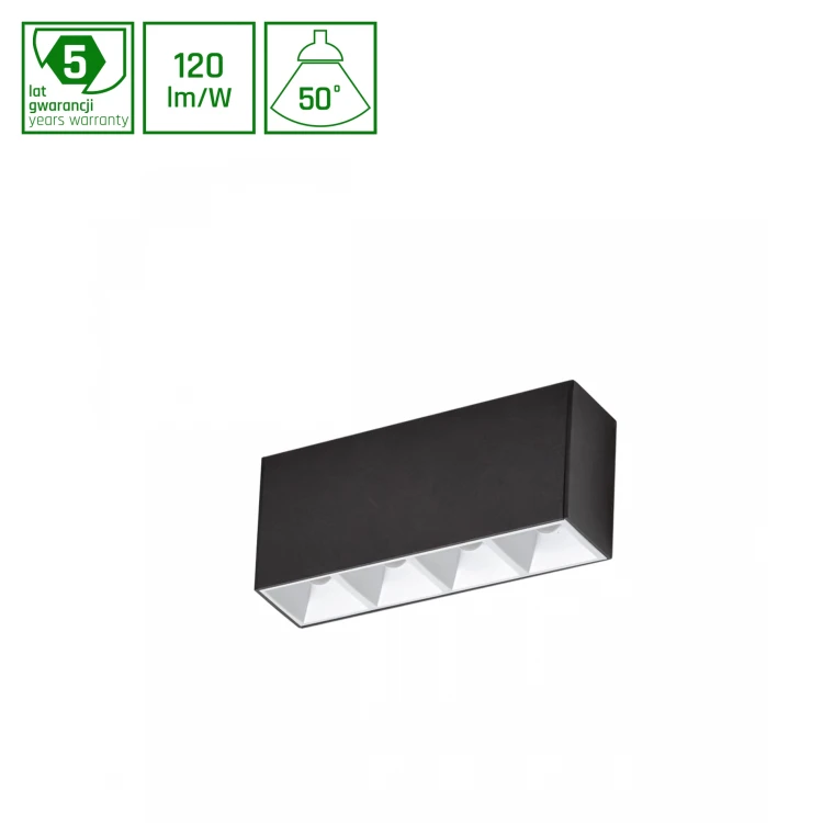 MINI16 ALLDAY INSPIRE ONE DARK LIGHT 50st Biały 830 10W 230V 160mm Czarny WOJP07826 SPECTRUM LED