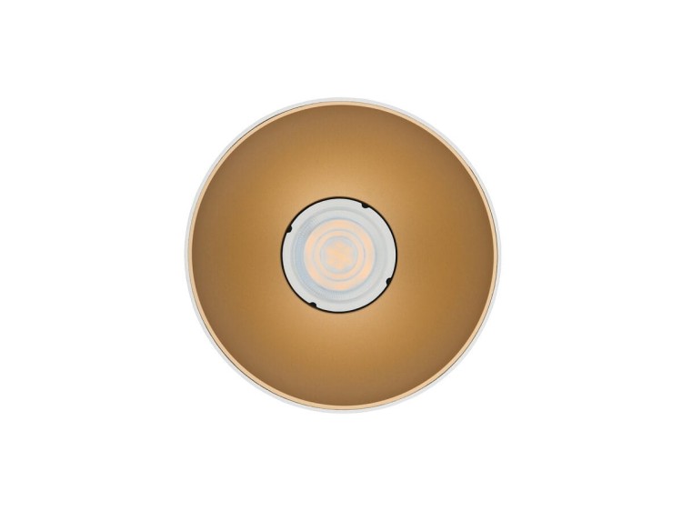 Natynkowa oprawa sufitowa lampa punktowa POINT TONE WHITE/GOLD 8221 NOWODVORSKI Lighting GU10 spot natynkowa nowoczesna oświetleniowa biała biało złota Inspiracje Premium